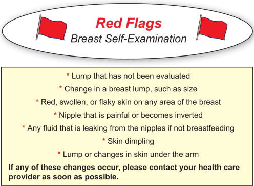 reds flags of breast lump